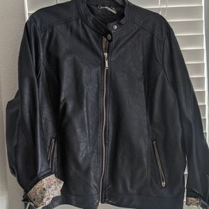Faux leather jacket